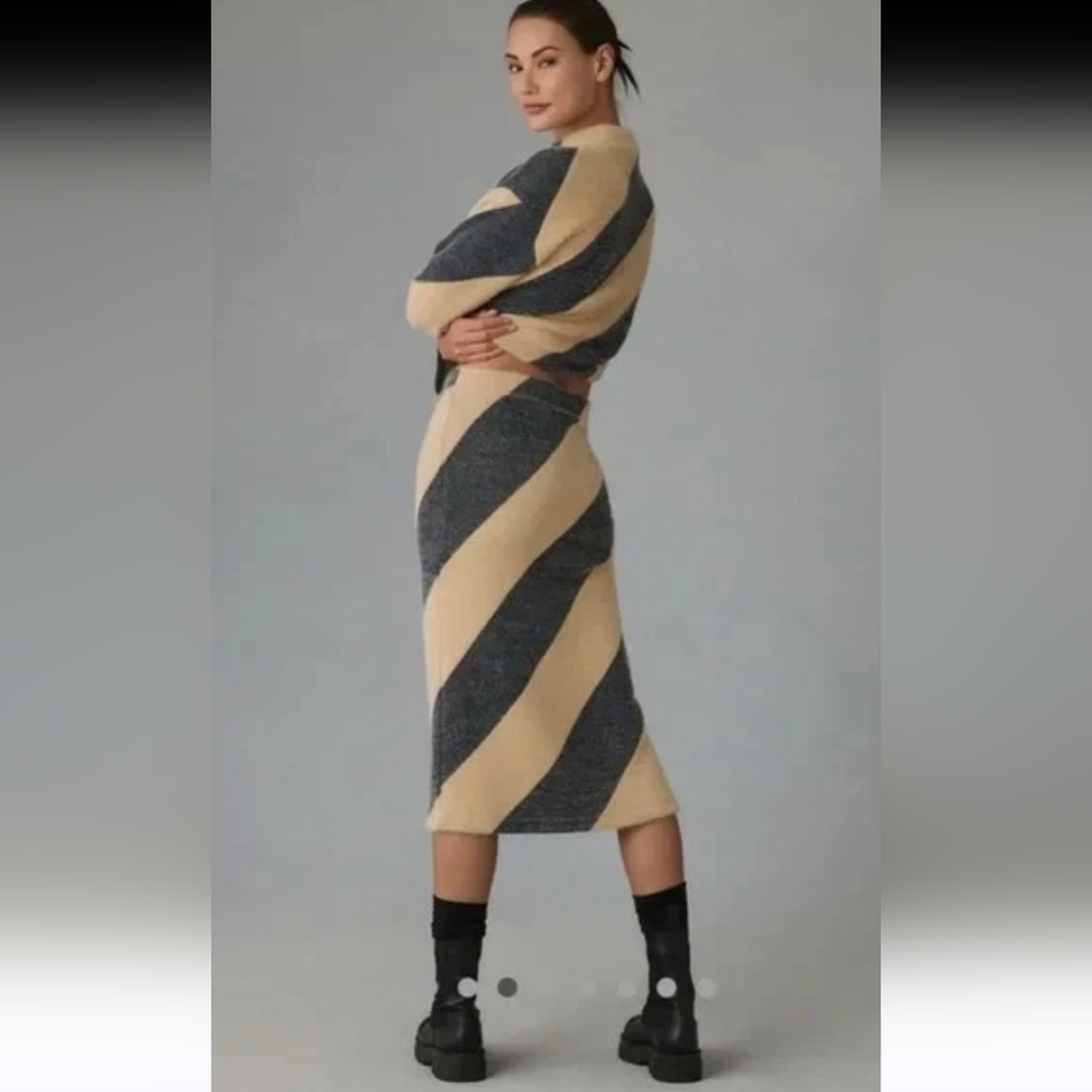Anthropologie Maeve Striped Knit Set